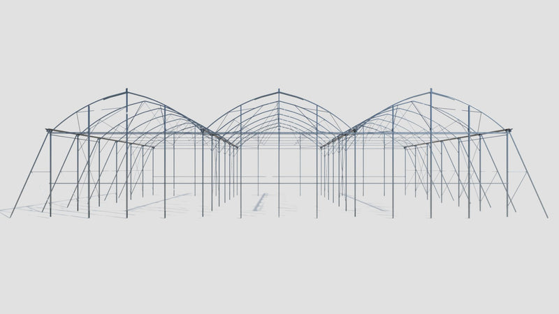 Greenhouse for seedlings, grafts, technical rooms