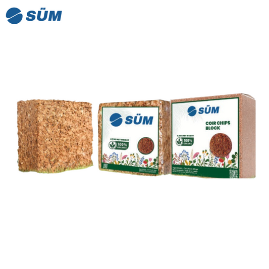 Coconut fiber mulch block